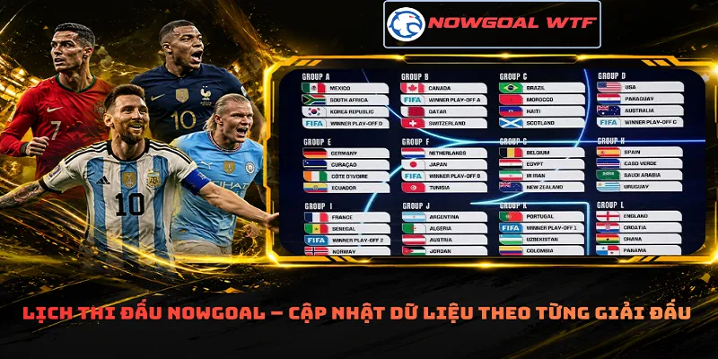 Lịch thi đấu Nowgoal – Cập nhật dữ liệu theo từng giải đấu
